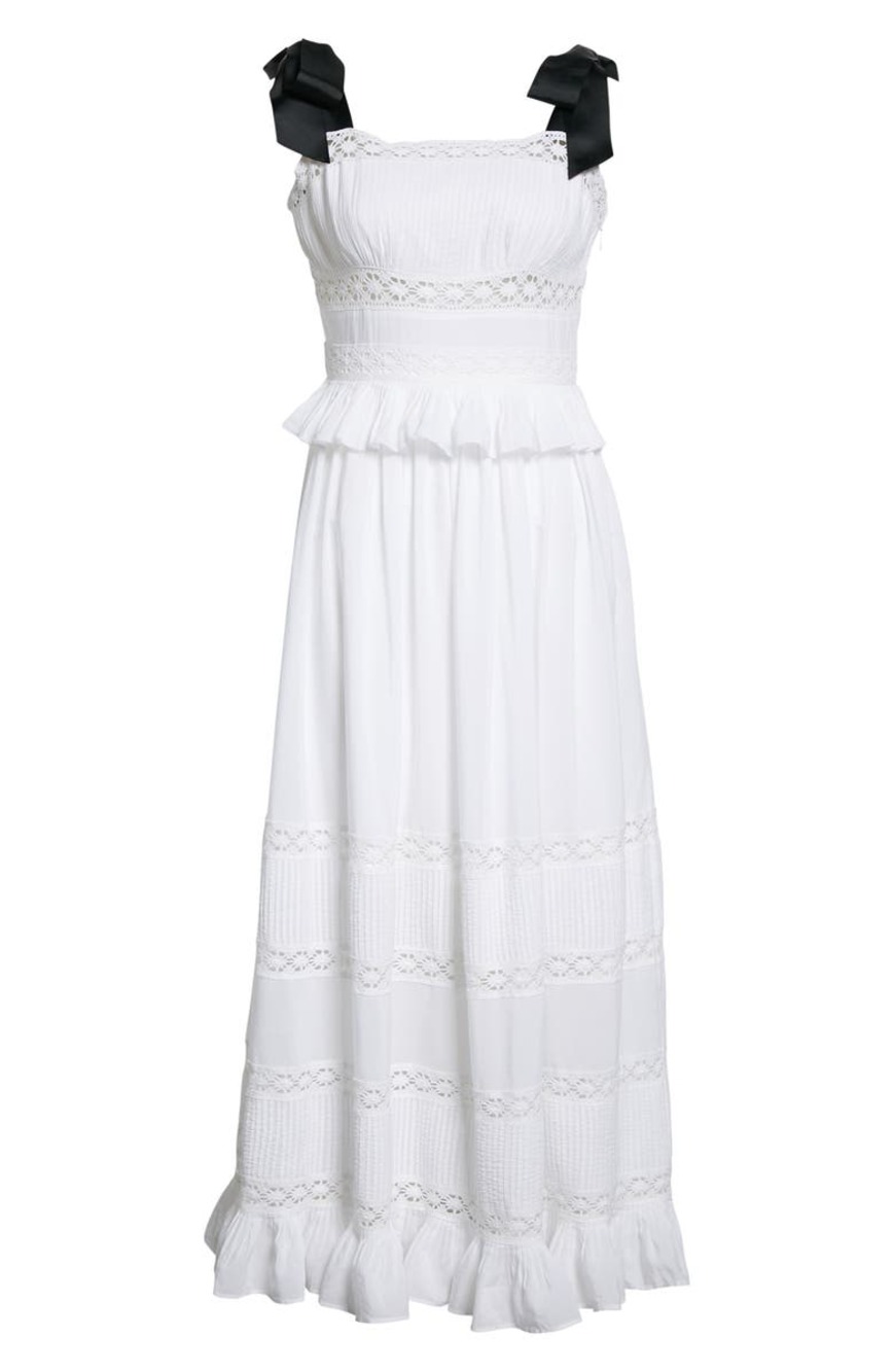 TED BAKER LONDON Promis Eyelet Inset Tea Dress Size 2/ US 6 NWT